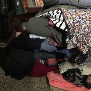 Name brand bundle of clothes.